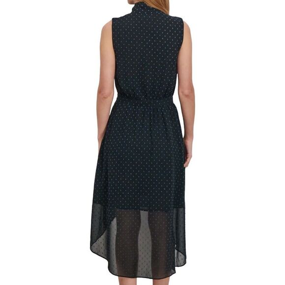 Avec Les Filles Dress Anthropology High Low medium Black Sleeveless NWT - Picture 2 of 7